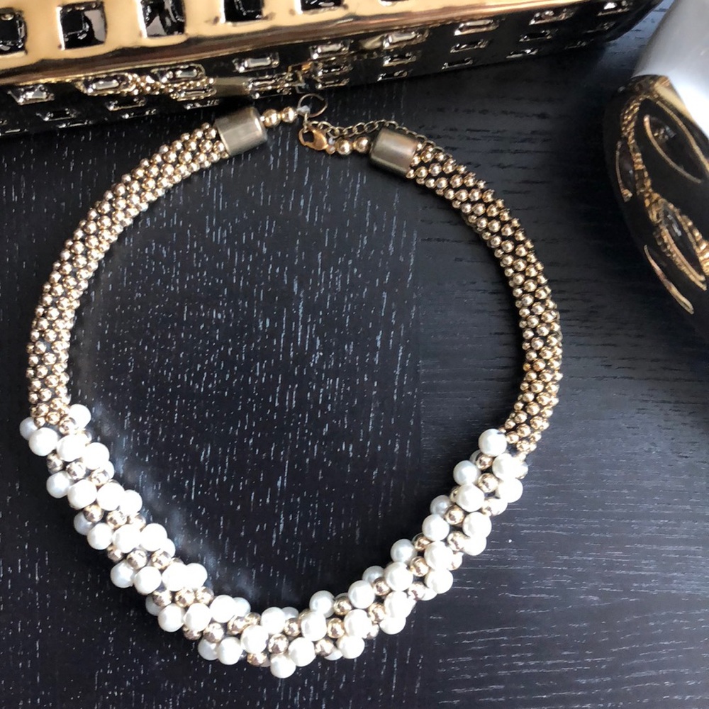Playful Handmade Pearl Bead Necklace
